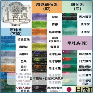 IQOS TEREA 煙彈 日本原裝 正品現貨｜ILUMA全系列專用 29種口味 整條10包，口味：綠洲爆珠/日光爆珠/太陽爆珠/柑橘爆珠，產品主圖